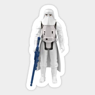 Vintage Snow Soldier, White Border Sticker